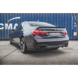 Накладка сплиттер на задний бампер на BMW 7 G11 M-Pack